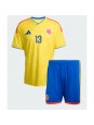 Otroški Nogometna dresi replika Kolumbija Yerry Mina #13 Domači SP 2026 Kratek rokav (+ hlače)